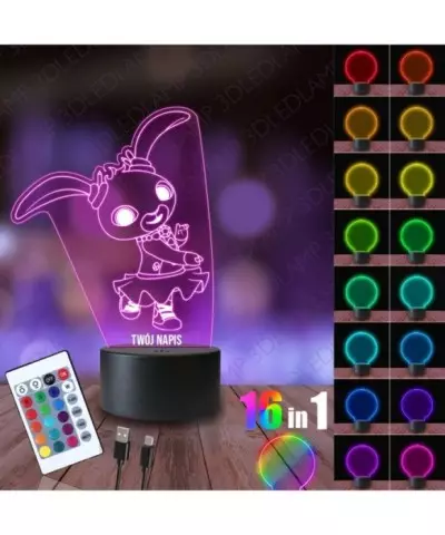 Lampka Nocna 3D LED LAMP Bing Króliczek Coco