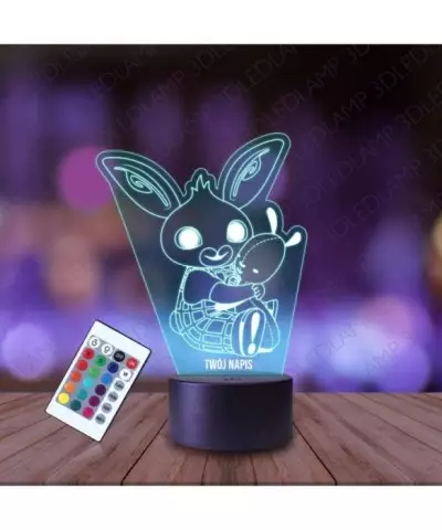Lampka Nocna 3D LED LAMP Bing Przytulanka Flop
