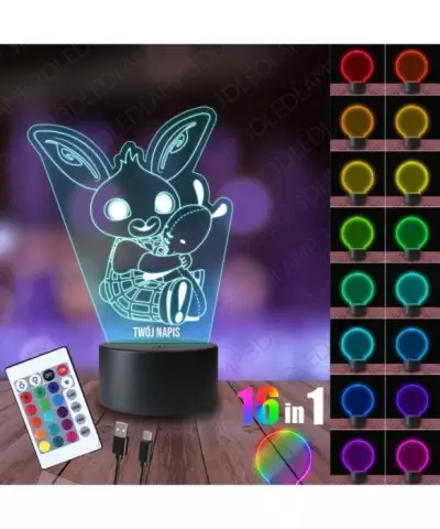 Lampka Nocna 3D LED LAMP Bing Przytulanka Flop