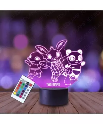 Lampka Nocna 3D LED LAMP Bing Bing Bohaterowie