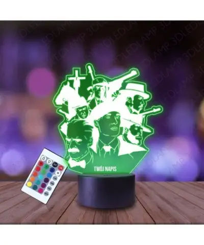 Lampka Nocna 3D LED LAMP Peaky Blinders Bohaterowie