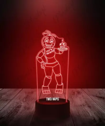 Lampka LED 3D Plexido Five Nights at Freddy's Toy Chica FNAF - 2