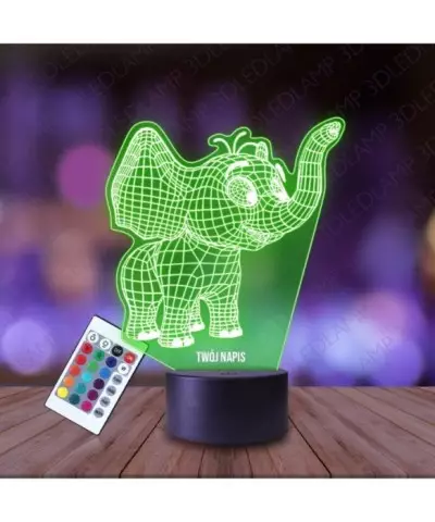 Lampka Nocna 3D LED LAMP Słonik Dumbo