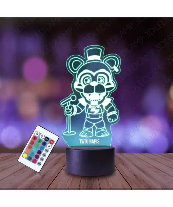 Lampka Nocna 3D LED LAMP Five Nights at Freddy's Mini Glamrock FNAF