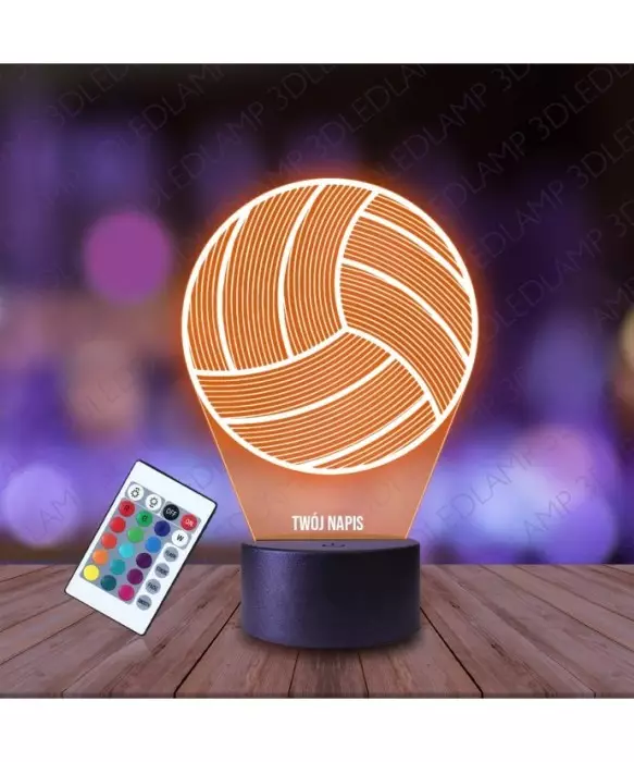 Lampka Nocna 3D LED LAMP Siatkówka Piłka do Siatki