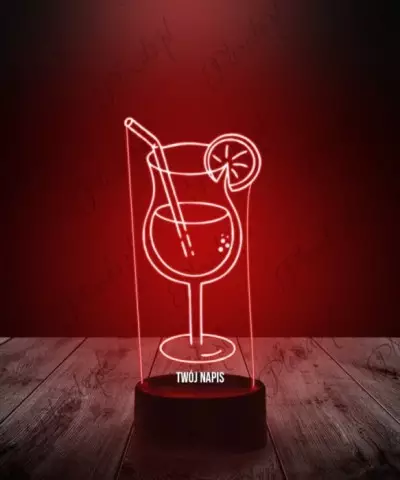 Lampka LED 3D Plexido Drink Bar Koktajl - 2