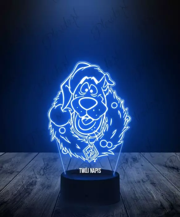 Lampka LED 3D Plexido Święta Scooby Doo - 1