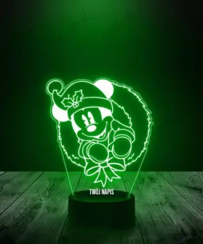Lampka LED 3D Plexido Święta Myszka Miki - 1
