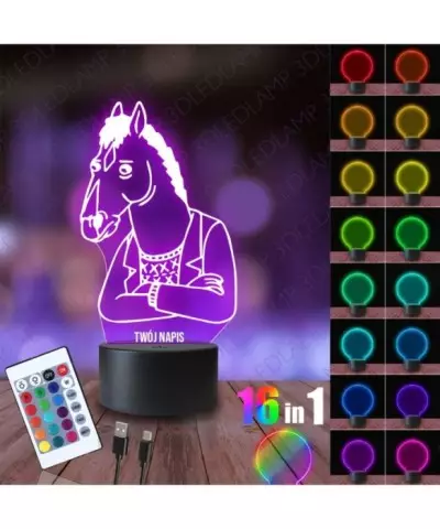 Lampka Nocna 3D LED LAMP BoJack Horseman
