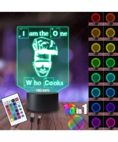 Lampka Nocna 3D LED LAMP Breaking Bad Walter Cooks