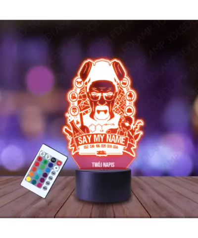 Lampka Nocna 3D LED LAMP Breaking Bad Walter Whtie
