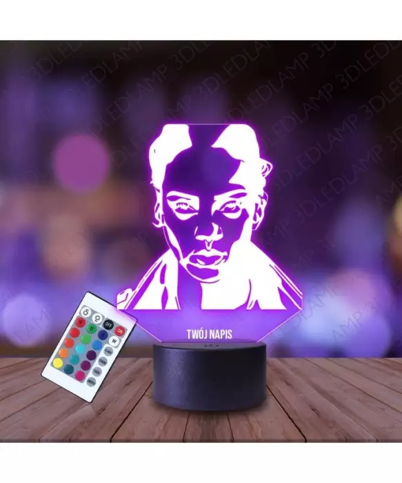 Lampka Nocna 3D LED LAMP Rihanna Navy