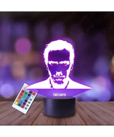 Lampka Nocna 3D LED LAMP Dr House Hugh Laurie