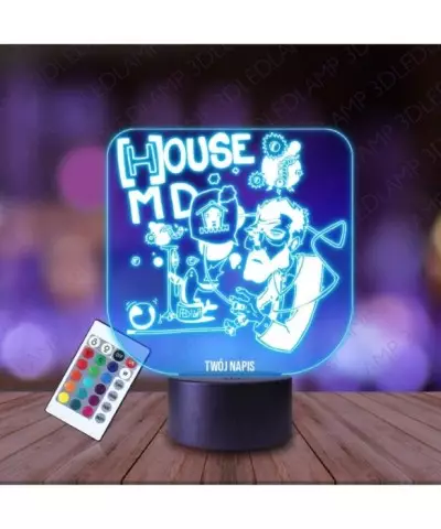 Lampka Nocna 3D LED LAMP Dr House Karykatura