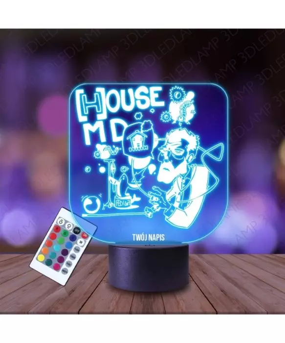 Lampka Nocna 3D LED LAMP Dr House Karykatura