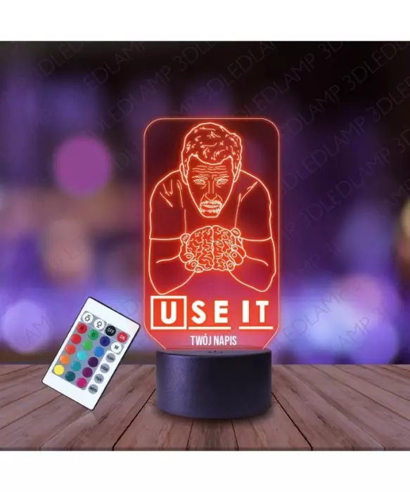 Lampka Nocna 3D LED LAMP Dr House Mózg