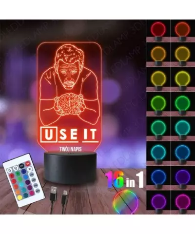 Lampka Nocna 3D LED LAMP Dr House Mózg