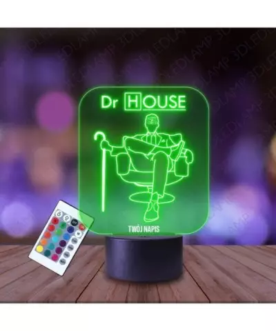 Lampka Nocna 3D LED LAMP Dr House Gregory