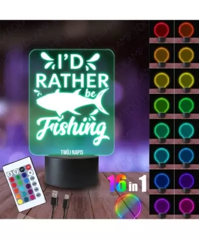 Lampka Nocna 3D LED LAMP Wędkarstwo Prezent