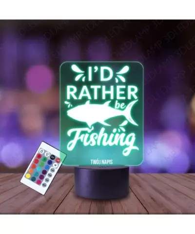 Lampka Nocna 3D LED LAMP Wędkarstwo Prezent