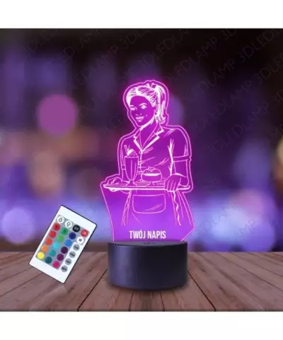 Lampka Nocna 3D LED LAMP Kelnerka
