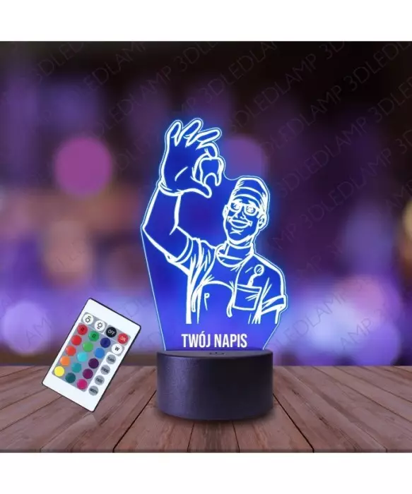 Lampka Nocna 3D LED LAMP Dentysta Stomatolog