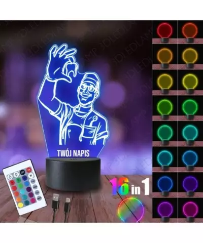 Lampka Nocna 3D LED LAMP Dentysta Stomatolog