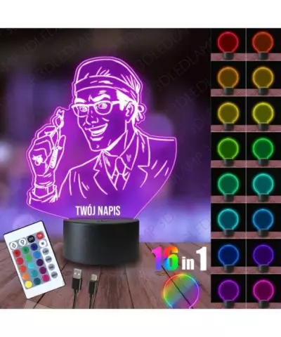 Lampka Nocna 3D LED LAMP Stomatolog Dentysta