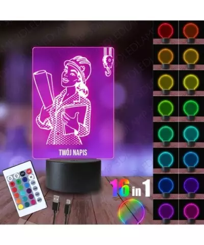 Lampka Nocna 3D LED LAMP Architekt