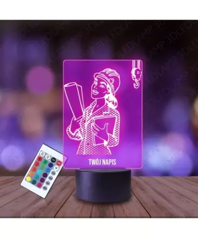 Lampka Nocna 3D LED LAMP Architekt