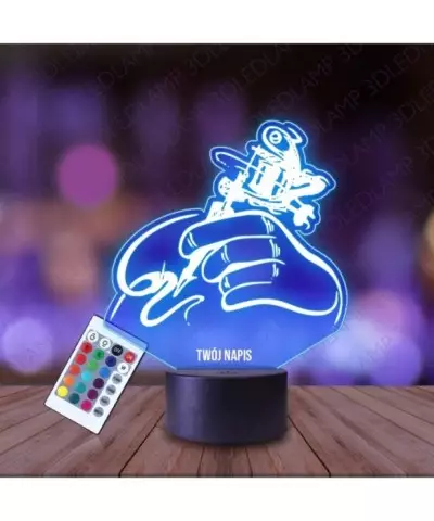 Lampka Nocna 3D LED LAMP Tatuażysta
