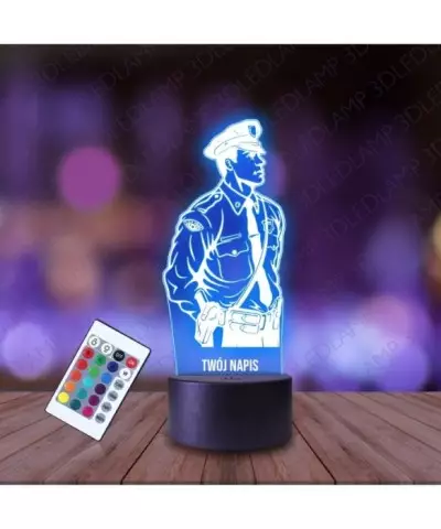 Lampka Nocna 3D LED LAMP Posterunkowy Policjant