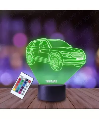 Lampka Nocna 3D LED LAMP Samochód Skoda Kodiaq