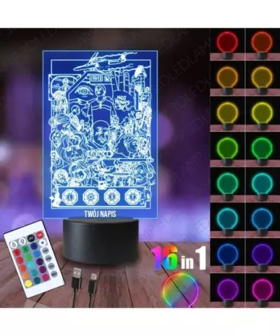 Lampka Nocna 3D LED LAMP Zagubieni Rysunek