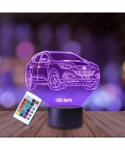 Lampka Nocna 3D LED LAMP Hyundai Tucson ix35