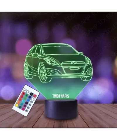 Lampka Nocna 3D LED LAMP Hyundai Arejs