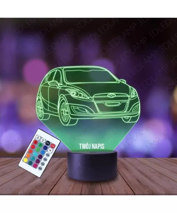 Lampka Nocna 3D LED LAMP Hyundai Arejs