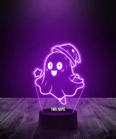 Lampka LED 3D Plexido Halloween Duszek - 1