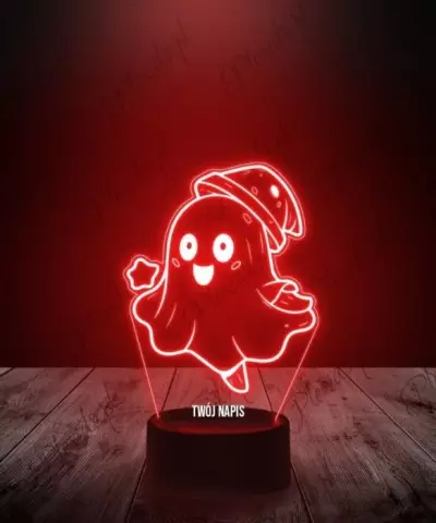 Lampka LED 3D Plexido Halloween Duszek - 2
