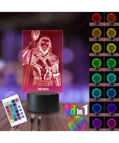 Lampka Nocna 3D LED LAMP Aquaman DC