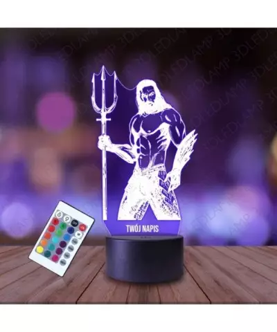 Lampka Nocna 3D LED LAMP Aquaman King of Atlantis