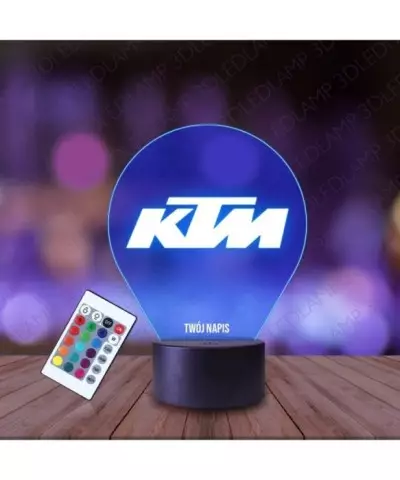 Lampka Nocna 3D LED LAMP KTM Emblemat
