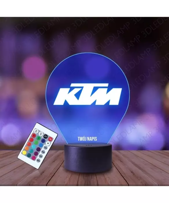 Lampka Nocna 3D LED LAMP KTM Emblemat