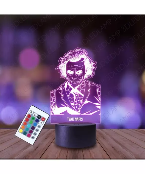 Lampka Nocna 3D LED LAMP Arthur Fleck Joker DC