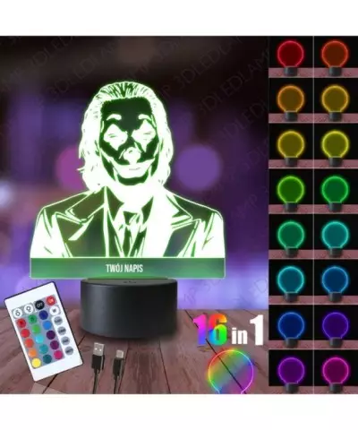 Lampka Nocna 3D LED LAMP Joker DC