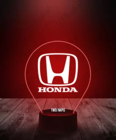 Lampka LED 3D Plexido Honda Emblemat - 2