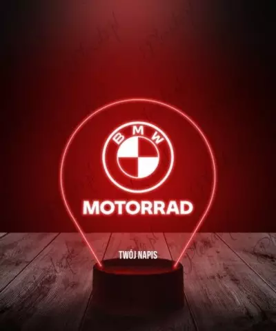 Lampka LED 3D Plexido BMW Emblemat - 2