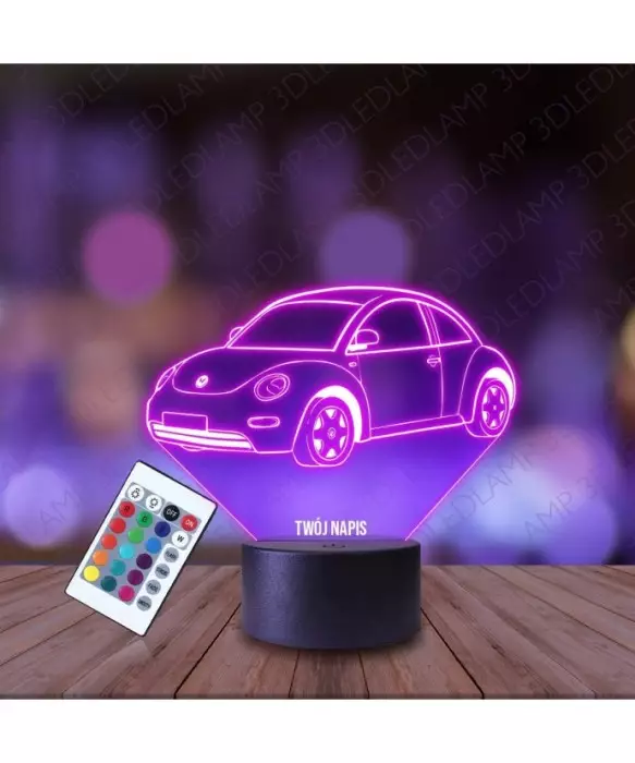 Lampka Nocna 3D LED LAMP Volkswagen Beetle Garbus