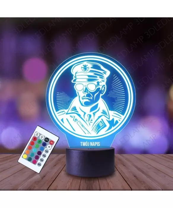 Lampka Nocna 3D LED LAMP Policjant Szeryf