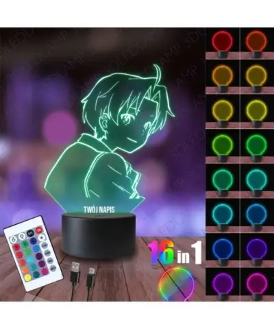 Lampka Nocna 3D LED LAMP Rudeus Greyrat z Mushoku Tensei